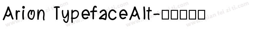 Arion TypefaceAIt字体转换